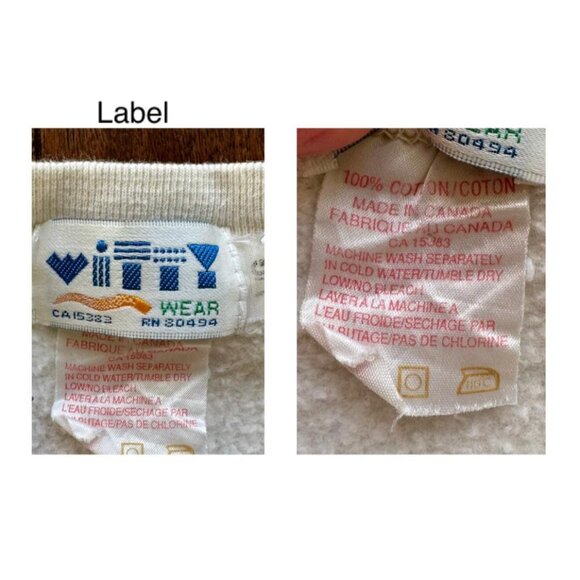 90s vintage polar bear winter animal graphic cotton crewneck pullover sweatshirt - Picture 10 of 10